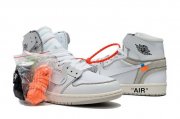 Wholesale Cheap Off White x Air Jordan 1 Part 2 Shoes White/Grey