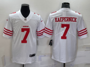 Wholesale Cheap Men's San Francisco 49ers #7 Colin Kaepernick 2022 New White Vapor Untouchable Limited Stitched Jersey