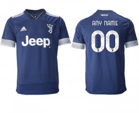 Wholesale Cheap Men 2020-2021 club Juventus away aaa version customized blue Soccer Jerseys