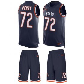 Wholesale Cheap Nike Bears #72 William Perry Navy Blue Team Color Men\'s Stitched NFL Limited Tank Top Suit Jersey
