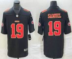 Cheap Men's San Francisco 49ers #19 Deebo Samuel Black Red Fashion Vapor Limited Stitched Jersey