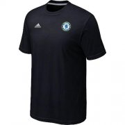 Wholesale Cheap Adidas Chelsea Soccer T-Shirt Black