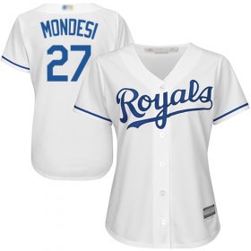 Wholesale Cheap Royals #27 Raul Mondesi White Home Women\'s Stitched MLB Jersey