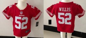 Wholesale Cheap Toddler Nike 49ers #52 Patrick Willis Red Team Color Stitched NFL Elite Jersey