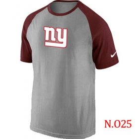 Wholesale Cheap Nike New York Giants Ash Tri Big Play Raglan NFL T-Shirt Grey/Red