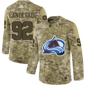 Wholesale Cheap Adidas Avalanche #92 Gabriel Landeskog Camo Authentic Stitched NHL Jersey