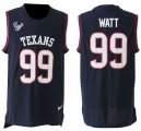 Wholesale Cheap Nike Texans #99 J.J. Watt Navy Blue Team Color Men's Stitched NFL Limited Tank Top Jersey