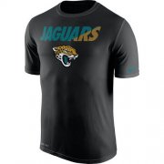 Wholesale Cheap Men's Jacksonville Jaguars Nike Black Legend Staff Practice Performance T-Shirt