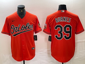 Cheap Men\'s Baltimore Orioles #39 Corbin Burnes Orange Cool Base Stitched Jersey