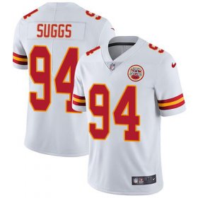 Wholesale Cheap Nike Chiefs #94 Terrell Suggs White Youth Stitched NFL Vapor Untouchable Limited Jersey