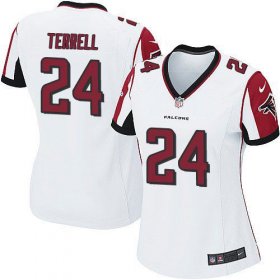 Wholesale Cheap Nike Falcons #24 A.J. Terrell White Women\'s Stitched NFL New Elite Jersey