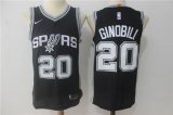 Wholesale Cheap Men's San Antonio Spurs #20 Manu Ginobili Black Nike Jersey