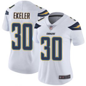 Wholesale Cheap Nike Chargers #30 Austin Ekeler White Women\'s Stitched NFL Vapor Untouchable Limited Jersey
