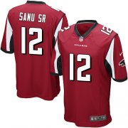 Wholesale Cheap Nike Falcons #12 Mohamed Sanu Sr Red Team Color Youth Stitched NFL Elite Jersey