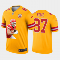 Cheap Kansas City Chiefs #87 Travis Kelce Nike Team Hero 1 Vapor Limited NFL Jersey Yellow