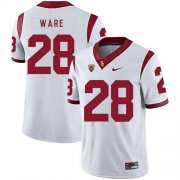 Wholesale Cheap USC Trojans 28 Aca'Cedric Ware White College Football Jersey