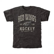Wholesale Cheap Men's Detroit Red Wings Black Camo Stack T-Shirt