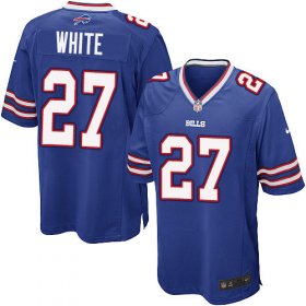 Wholesale Cheap Nike Bills #27 Tre\'Davious White Royal Blue Team Color Youth Stitched NFL New Elite Jersey