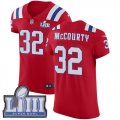Wholesale Cheap Nike Patriots #32 Devin McCourty Red Alternate Super Bowl LIII Bound Men's Stitched NFL Vapor Untouchable Elite Jersey