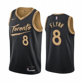 Wholesale Cheap Nike Raptors #8 Malachi Flynn Black NBA Swingman 2020-21 City Edition Jersey