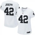 Wholesale Cheap Nike Raiders #42 Karl Joseph White Women's Stitched NFL Elite Jersey