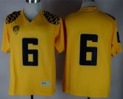 Wholesale Cheap Oregon Ducks #6 Charles Nelson 2013 Yellow Limited Jersey
