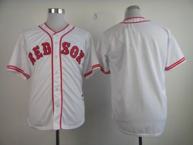 Wholesale Cheap Red Sox Blank White 1936 Turn Back The Clock Stitched MLB Jersey