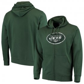 Wholesale Cheap New York Jets G-III Sports by Carl Banks Primary Logo Full-Zip Hoodie Green