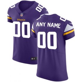 Wholesale Cheap Nike Minnesota Vikings Customized Purple Team Color Stitched Vapor Untouchable Elite Men\'s NFL Jersey