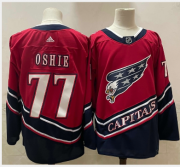 Wholesale Cheap Men's Washington Capitals #77 T.J. Oshie Red 2021 Retro Stitched NHL Jersey