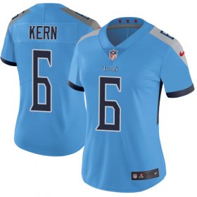 Wholesale Cheap Nike Titans #6 Brett Kern Light Blue Alternate Women\'s Stitched NFL Vapor Untouchable Limited Jersey