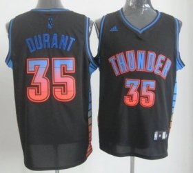 Wholesale Cheap Oklahoma City Thunder #35 Kevin Durant 2012 Vibe Black Fashion Jersey