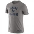 Wholesale Cheap Men's Houston Texans Nike Heathered Gray Training Performance T-Shirt
