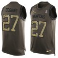 Wholesale Cheap Nike Ravens #27 J.K. Dobbins Green Men's Stitched NFL Limited Salute To Service Tank Top Jersey