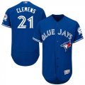 Wholesale Cheap Blue Jays #21 Roger Clemens Blue Flexbase Authentic Collection Stitched MLB Jersey
