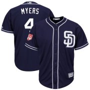 Wholesale Cheap Padres #4 Wil Myers Navy 2019 Spring Training Cool Base Stitched MLB Jersey