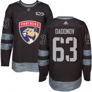 Wholesale Cheap Adidas Panthers #63 Evgenii Dadonov Black 1917-2017 100th Anniversary Stitched NHL Jersey