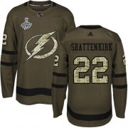 Cheap Adidas Lightning #22 Kevin Shattenkirk Green Salute to Service 2020 Stanley Cup Champions Stitched NHL Jersey