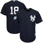Wholesale Cheap Yankees #18 Didi Gregorius Navy Blue 2019 Spring Training Cool Base Stitched MLB Jersey
