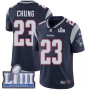 Wholesale Cheap Nike Patriots #23 Patrick Chung Navy Blue Team Color Super Bowl LIII Bound Youth Stitched NFL Vapor Untouchable Limited Jersey