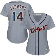 Wholesale Cheap Tigers #14 Christin Stewart Grey Road Women's Stitched MLB Jersey