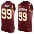 Wholesale Cheap Nike Redskins #99 Chase Young Burgundy Red Team Color Men's Stitched NFL Limited Tank Top Jersey