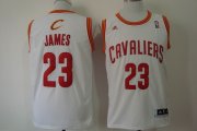 Wholesale Cheap Cleveland Cavaliers #23 LeBron James Revolution 30 Swingman White Jersey