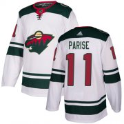 Wholesale Cheap Adidas Wild #11 Zach Parise White Road Authentic Stitched Youth NHL Jersey