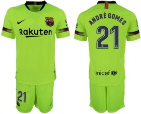 Wholesale Cheap Barcelona #21 Andre Gomes Away Soccer Club Jersey
