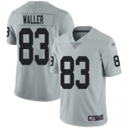 Wholesale Cheap Nike Raiders #83 Darren Waller Silver Men's Stitched NFL Limited Inverted Legend Jersey