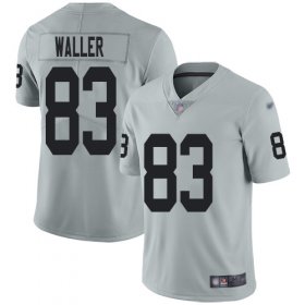 Wholesale Cheap Nike Raiders #83 Darren Waller Silver Men\'s Stitched NFL Limited Inverted Legend Jersey