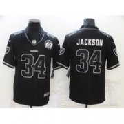 Wholesale Cheap Men Las Vegas Raiders 34 Bo Jackson Black Shadow Vapor Limited Stitched Jersey