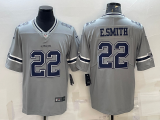 Wholesale Cheap Men's Dallas Cowboys #22 Emmitt Smith Grey 2020 Inverted Legend Stitched NFL Nike Limited Jersey