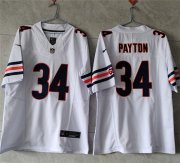 Wholesale Cheap Men's Chicago Bears #34 Walter Payton White 2023 F.U.S.E. Vapor Untouchable Limited Stitched Football Jersey